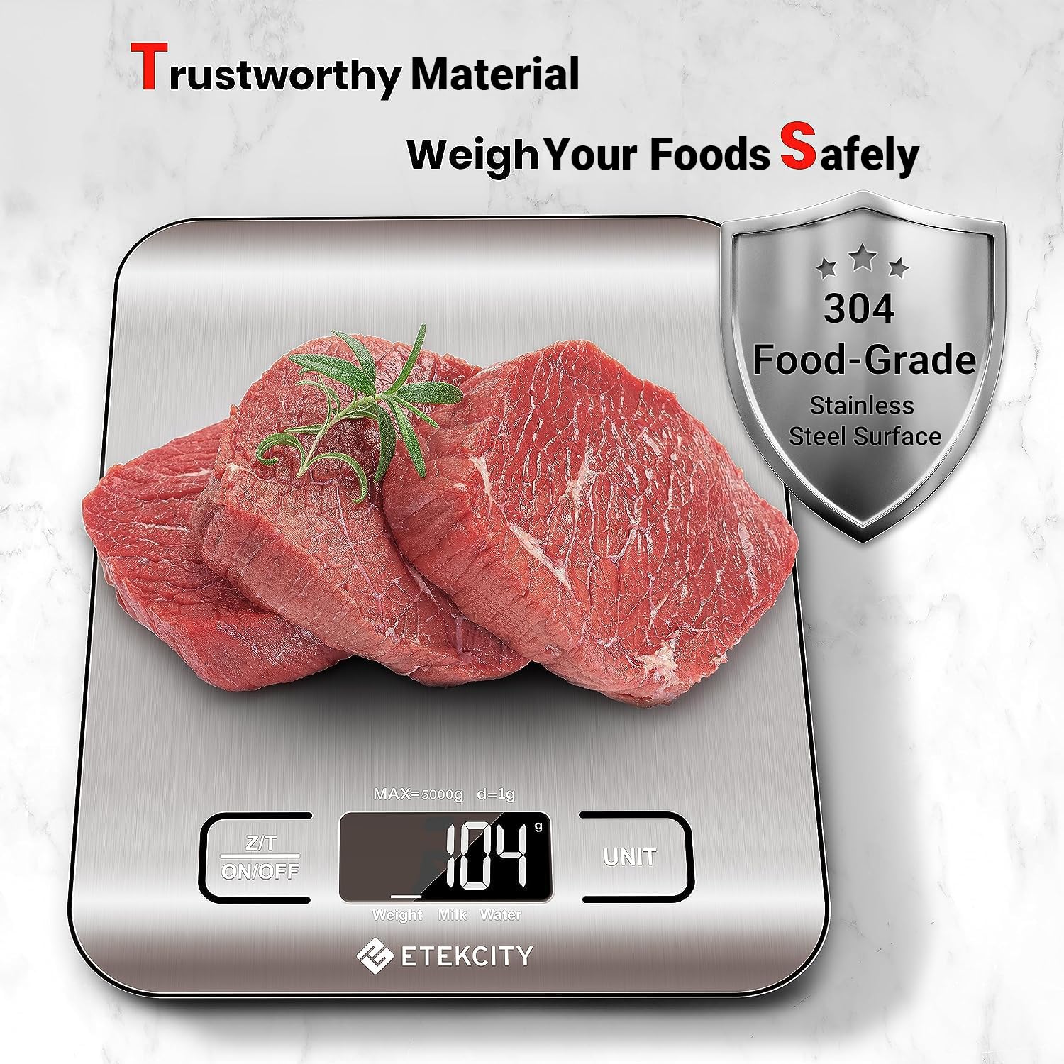 Etekcity Food Kitchen Scale – Efficient Gram Scale for Office Lunch Prep and Focus