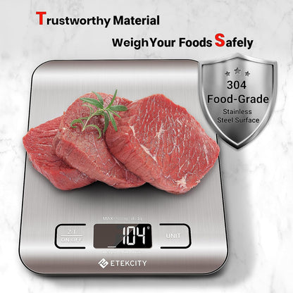 Etekcity Food Kitchen Scale – Efficient Gram Scale for Office Lunch Prep and Focus