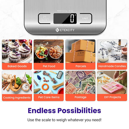Etekcity Food Kitchen Scale – Efficient Gram Scale for Office Lunch Prep and Focus