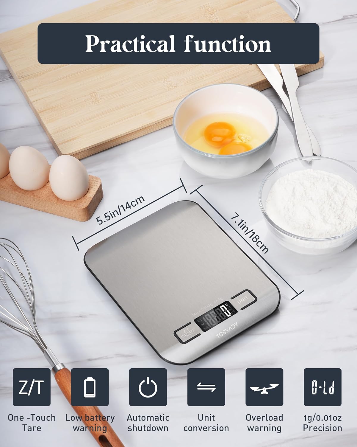 Etekcity Food Scale – Intentional Kitchen Addition, Slim Form Factor