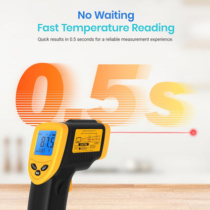 Etekcity Infrared Thermometer Laser Temperature Gun 774 to Keep Hands Away from Hot Grill Grates and Burners