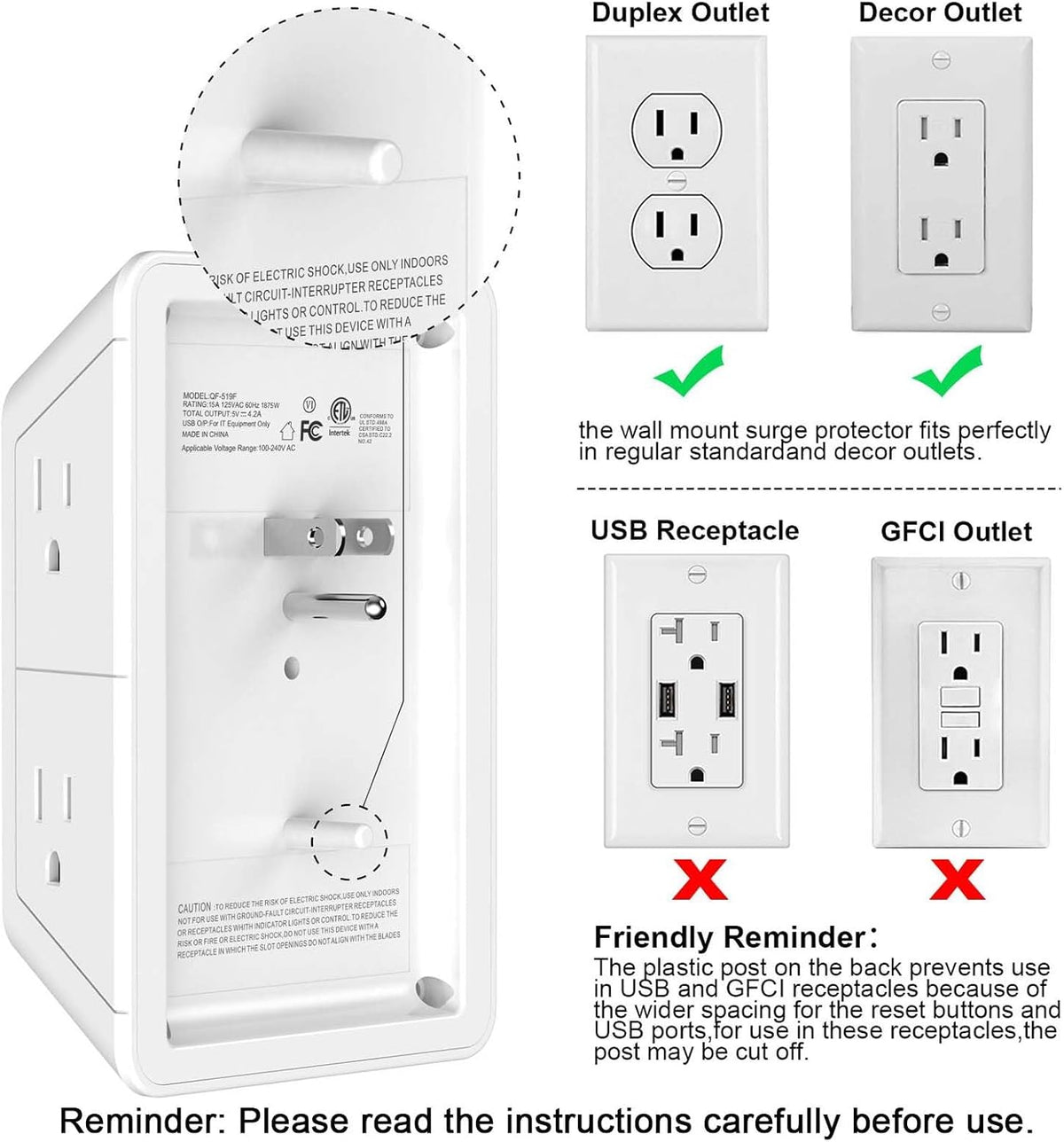 etl certified with 30-day return and 12-month warranty