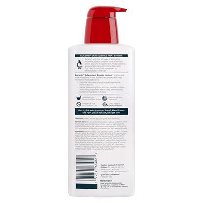 Eucerin Advanced Repair Lotion – Essential Dry Skin Care, Minimal Ingredients, Maximum Results