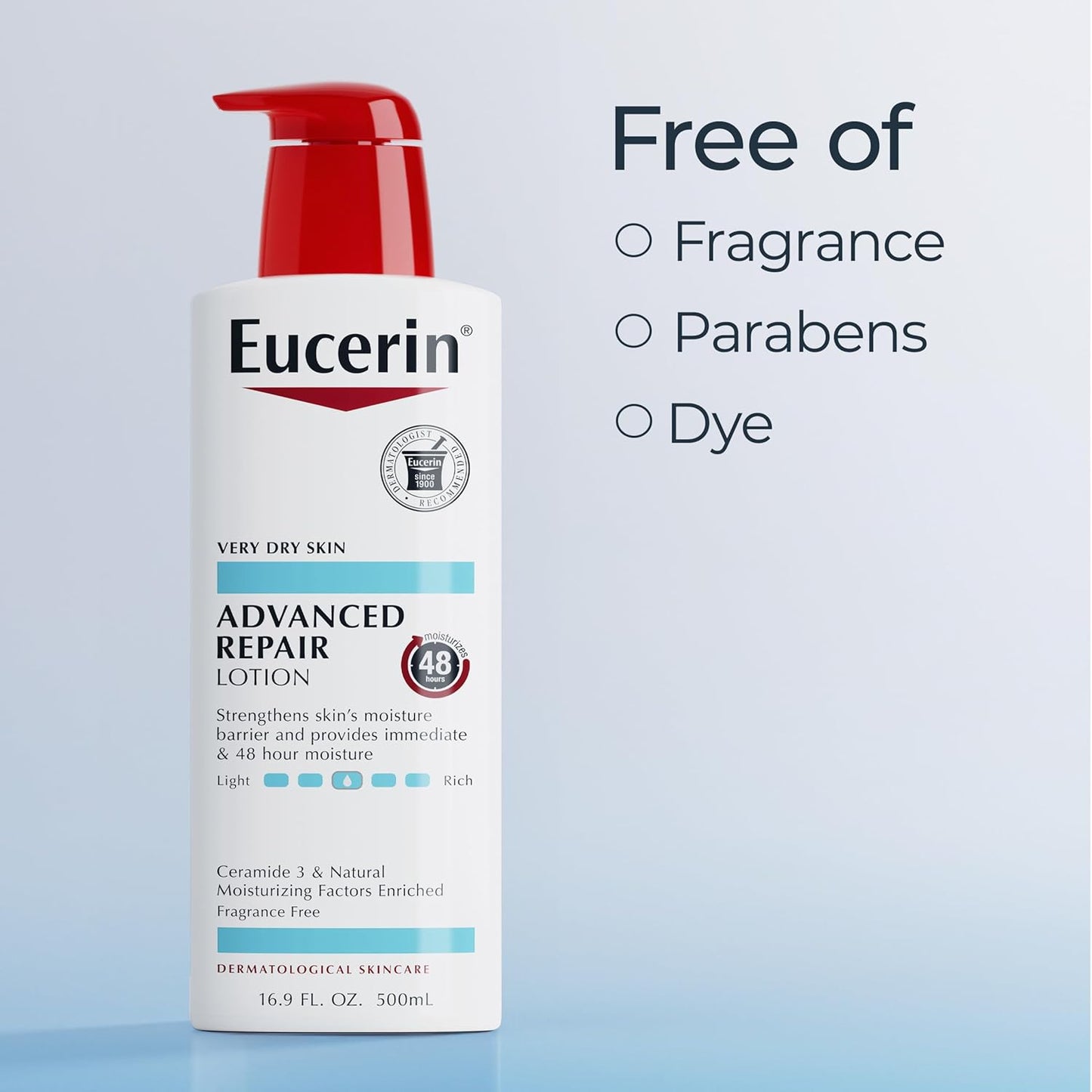 Eucerin Advanced Repair Lotion – Essential Dry Skin Care, Minimal Ingredients, Maximum Results