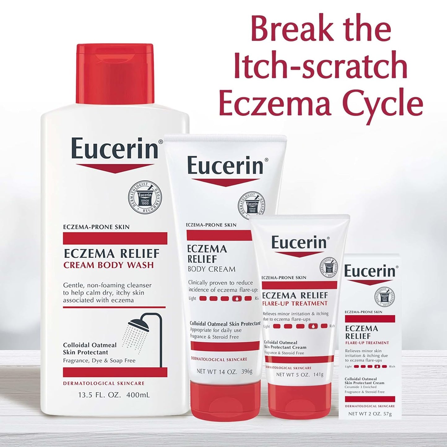 Eucerin Eczema Relief – Clean Eczema Care Without Steroids, Dyes, or Parabens for Peace of Mind