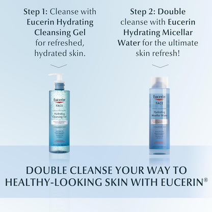Eucerin Fragrance-Free Face Gel – Hypoallergenic Daily Cleanser Safe for Reactive Skin