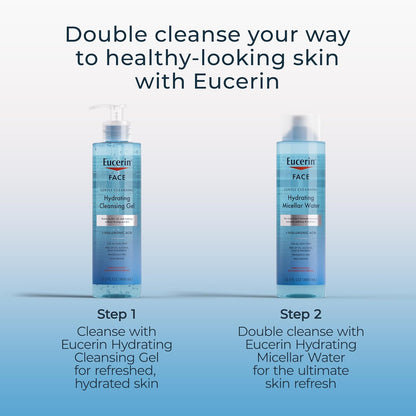 Eucerin Fragrance-Free Face Gel – Hypoallergenic Daily Cleanser Safe for Reactive Skin