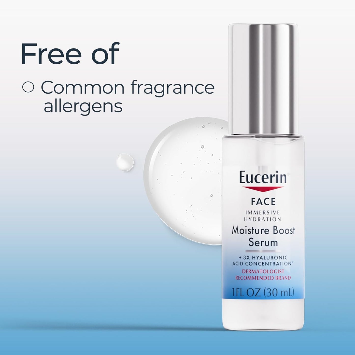 Eucerin Immersive Hydration Smoothing Face Serum – Mindful Morning Hydration Ritual for the Bathroom Counter