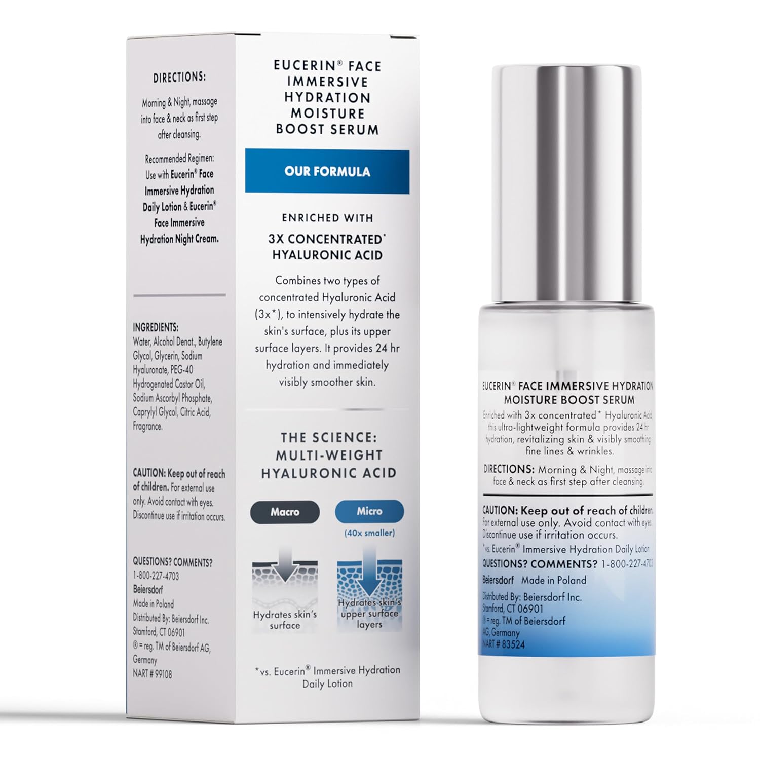 Eucerin Immersive Hydration Smoothing Face Serum – Mindful Morning Hydration Ritual for the Bathroom Counter