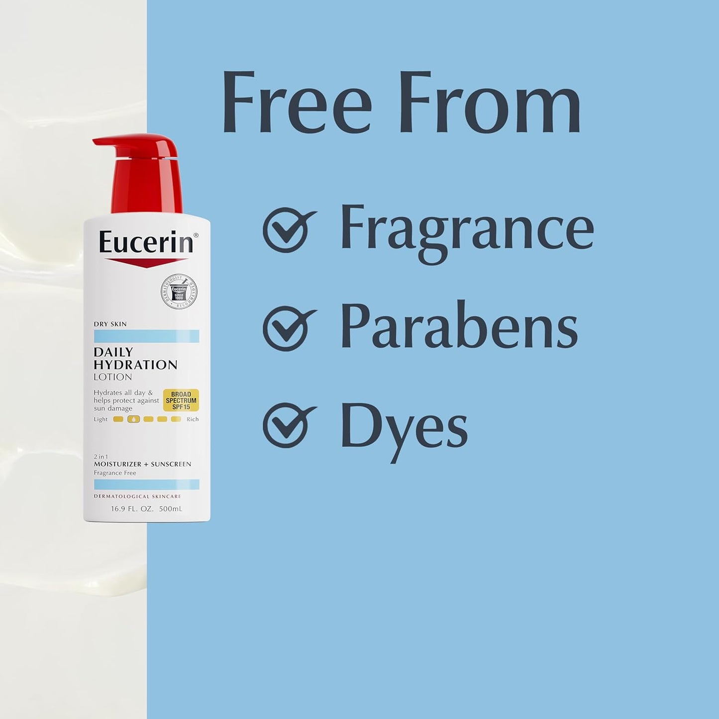 Eucerin Minimalist Body Lotion – Fragrance-Free, Dye-Free Hydration for Uncluttered Living