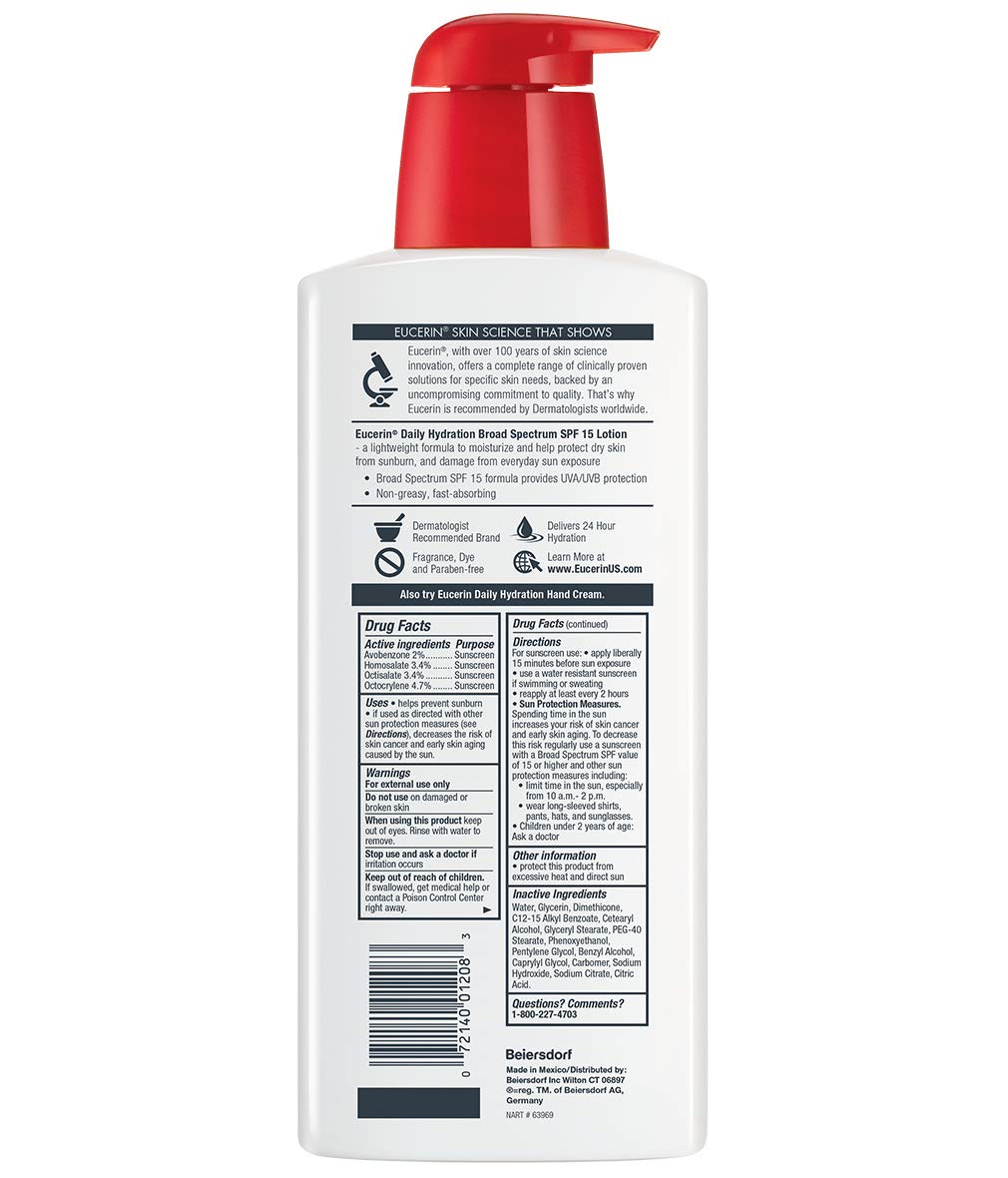 Eucerin Minimalist Body Lotion – Fragrance-Free, Dye-Free Hydration for Uncluttered Living