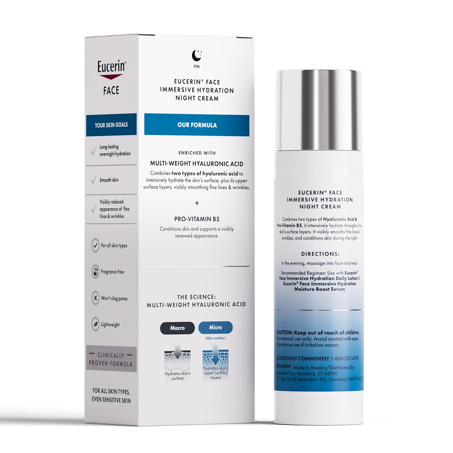Eucerin Night Cream – Minimal-Ingredient Hydration with Clean, Uncluttered Skincare Routine