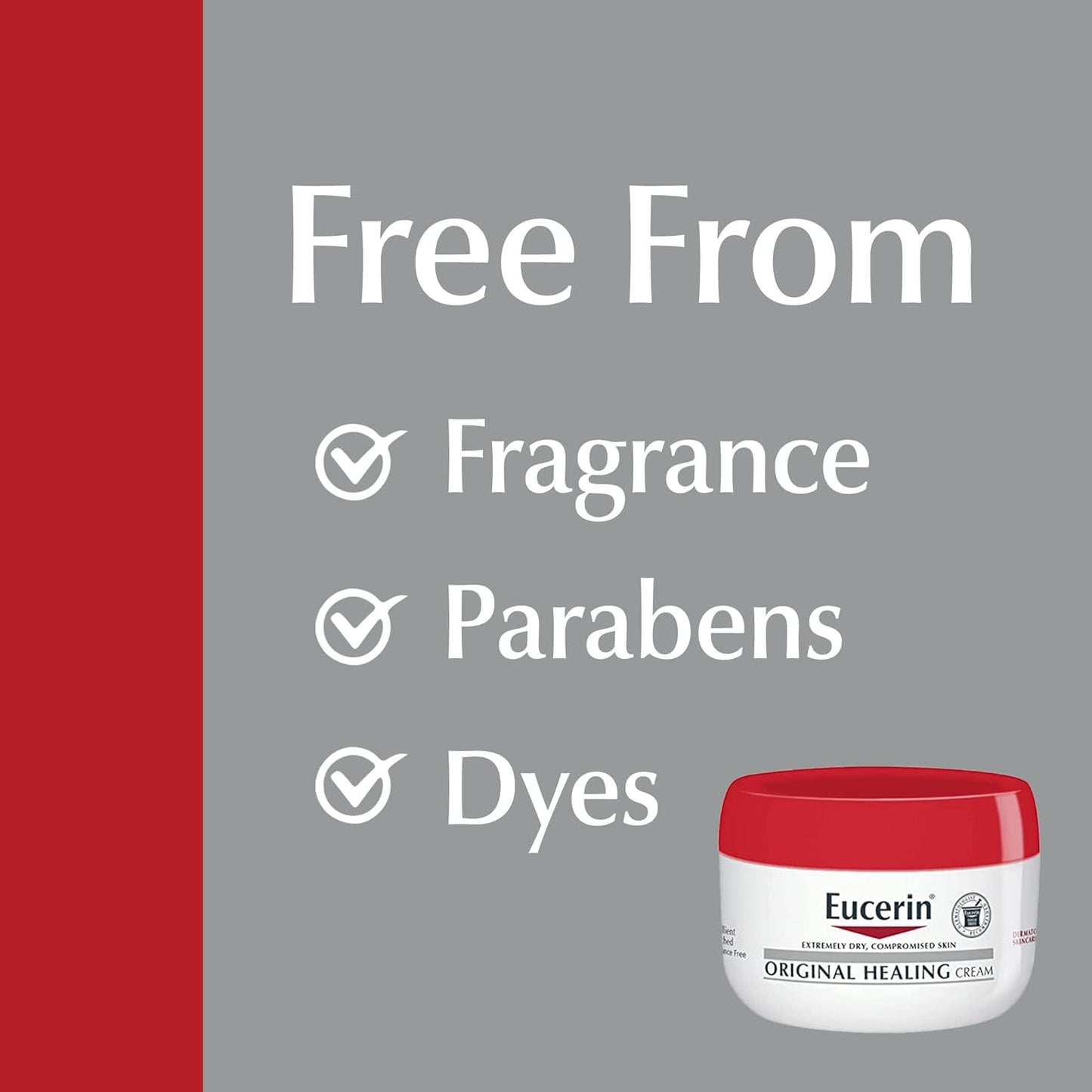 Eucerin Original Healing Cream – Safe Body Cream for Family Use with Extremely Dry Skin Needs