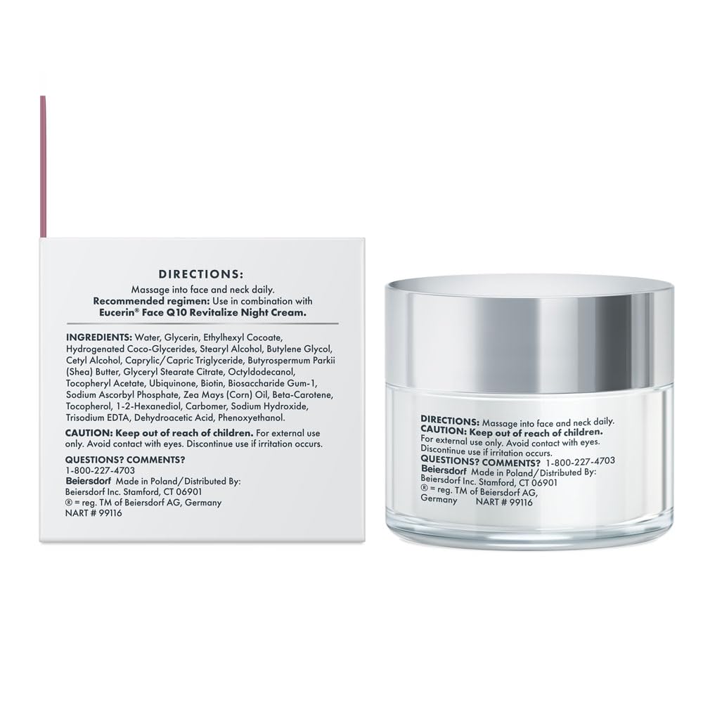 Eucerin Q10 Face Moisturizer – Minimalist Anti-Aging Solution for Clean Beauty Routines