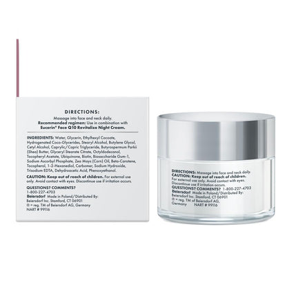 Eucerin Q10 Face Moisturizer – Minimalist Anti-Aging Solution for Clean Beauty Routines
