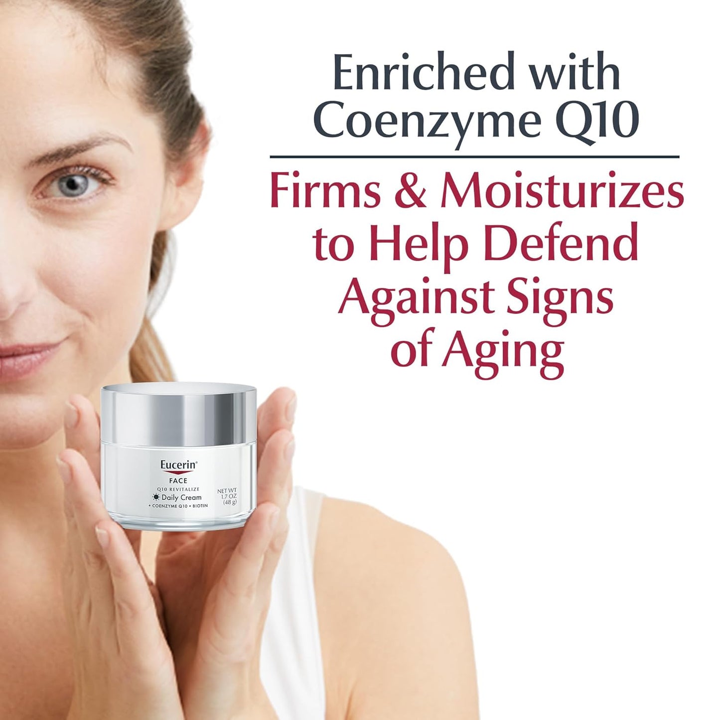 Eucerin Q10 Face Moisturizer – Minimalist Anti-Aging Solution for Clean Beauty Routines
