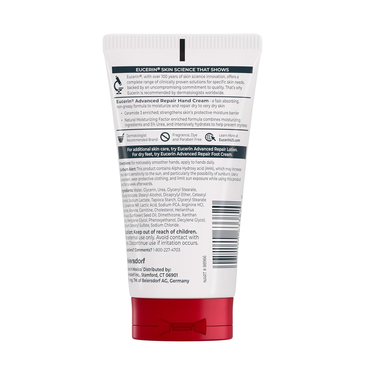Eucerin Travel-Size Hand Cream – Durable Hydration for Hikers & Outdoor Enthusiasts