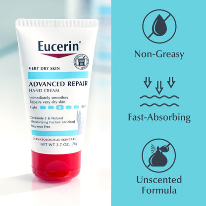 Eucerin Travel-Size Hand Cream – Durable Hydration for Hikers & Outdoor Enthusiasts