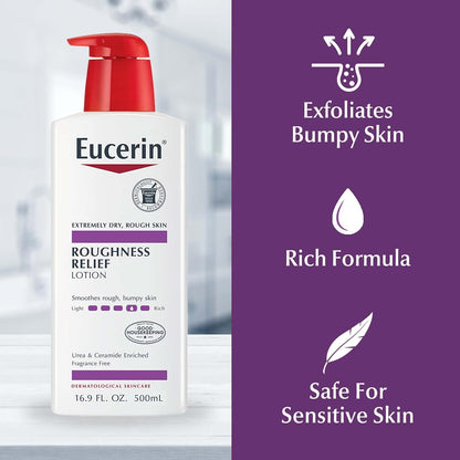Eucerin Urea Enriched Body Moisturizer – Fragrance-Free Lotion for Eczema-Prone Skin as Part of a Calming Self-Care Routine