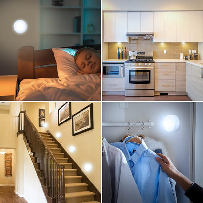 EverBrite Tap Light – Flameless Battery Night Light for Stairs and Hallways, Auto Shutoff Timer