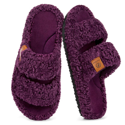 EverFoams Memory Foam House Shoes – Backyard and Porch Slippers, Durable Outsole for Short Outdoor Trips