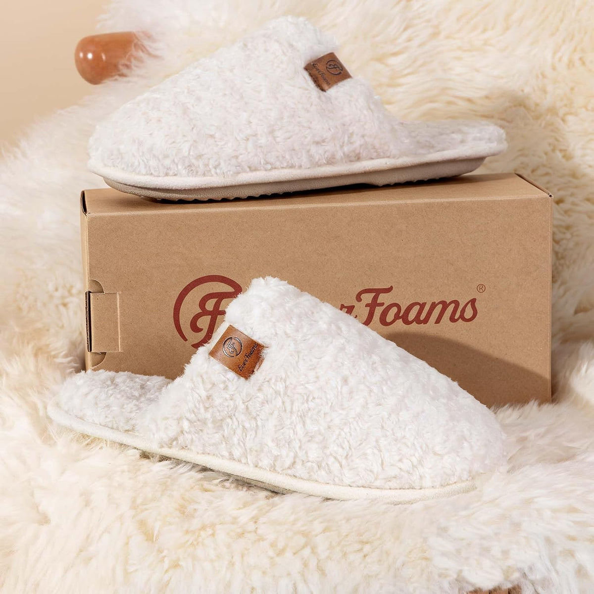EverFoams Memory Foam Slippers for Women – Slip-Resistant Soles for Safer Steps Around the House
