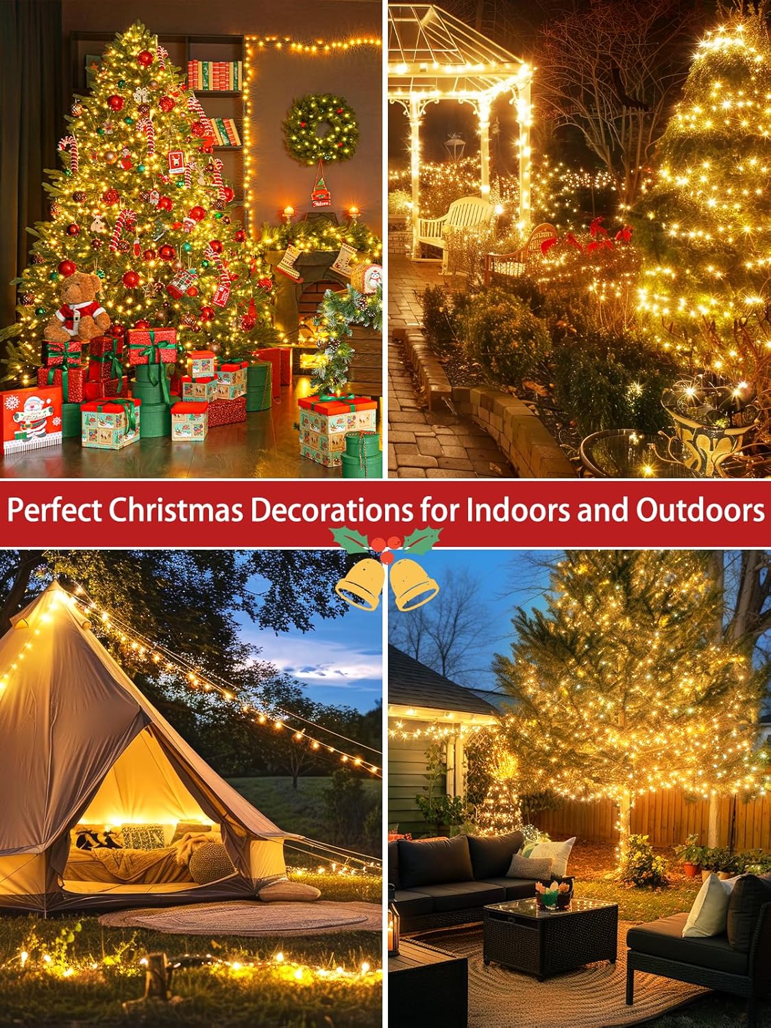 Everglow 2-Pack String Lights – Thoughtful Housewarming Gift for Her with Timer and 13 Modes