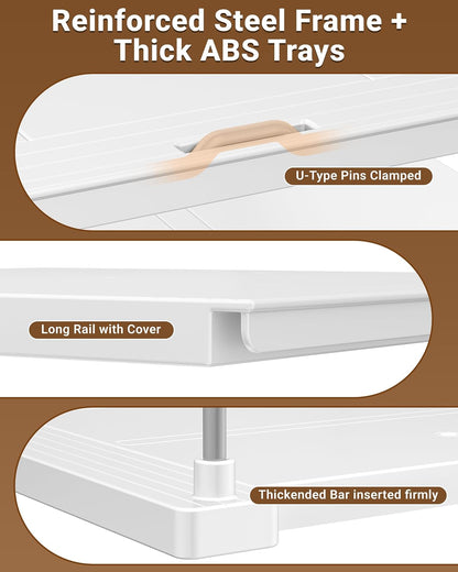 EVERIE Vertical Storage Organizer for Canned Goods and Wrap Boxes, Tool-Free Assembly for Streamlined Kitchen Workflow