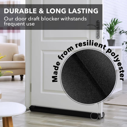 Everlasting Comfort 2-Sided Door Draft Blocker – Stylish Living Room Aesthetic Piece, Fills 1.25 Inch Gaps
