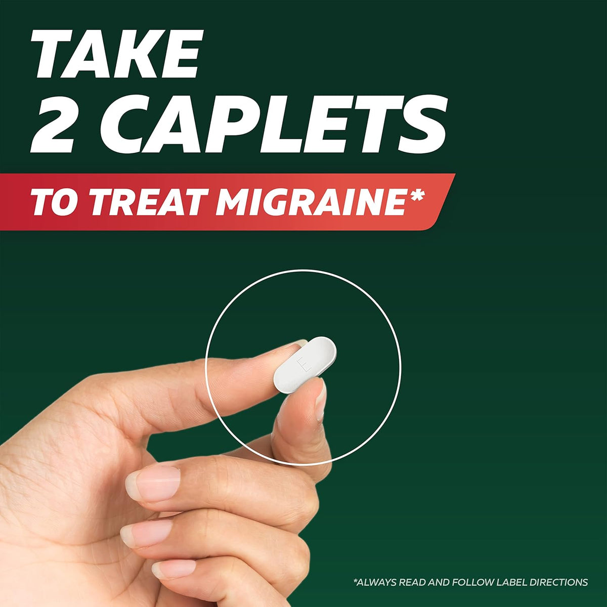 Excedrin Migraine Relief Caplets – Fast-Acting Office Desk Drawer Staple, 24 Count Triple Action