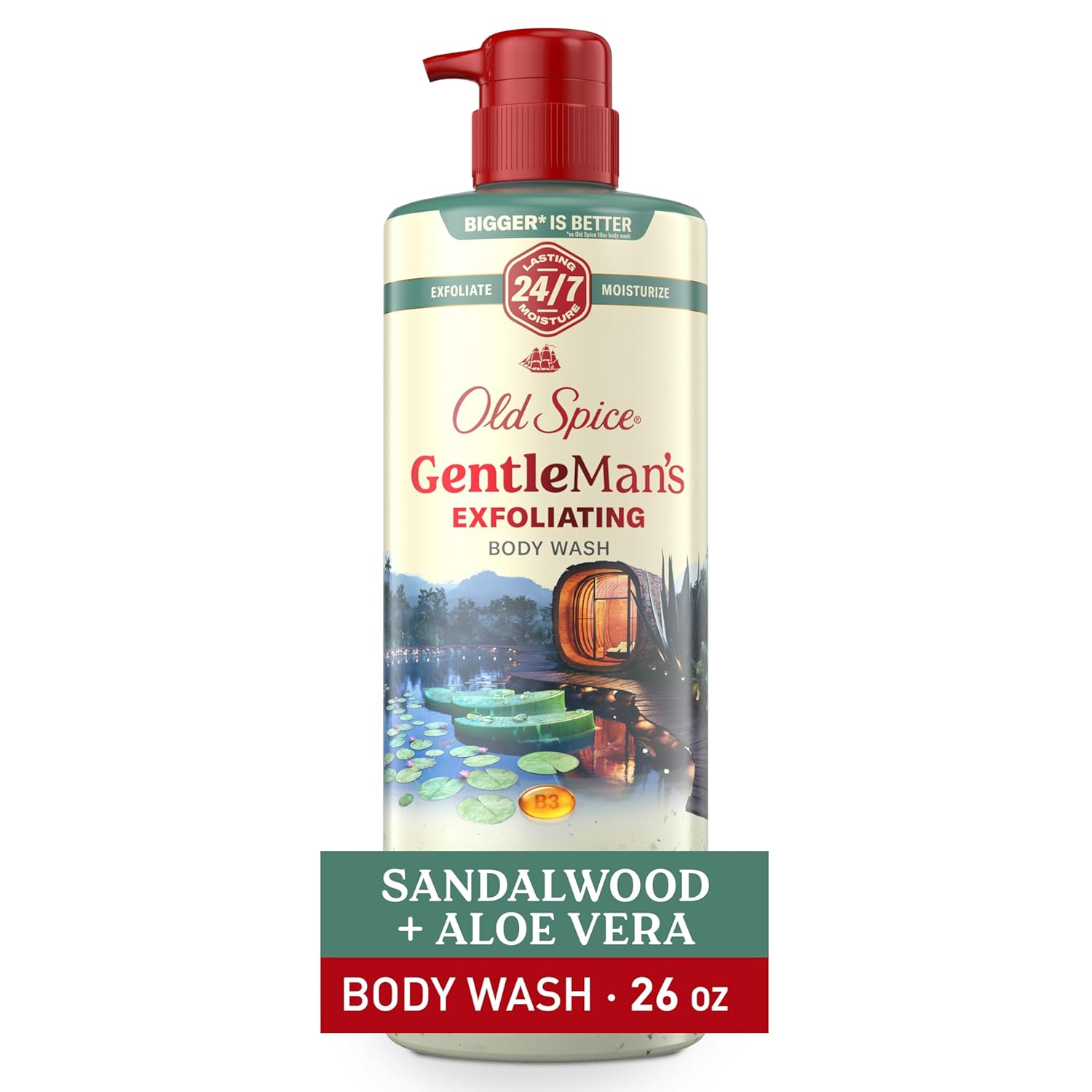 exfoliating body wash formula that gently lifts dirt and dead skin cells