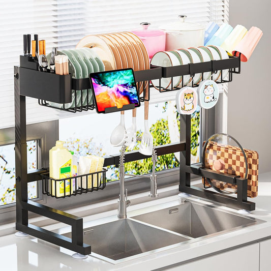 expandable length from 22.6 inches to 35.5 inches to fit different sink sizes