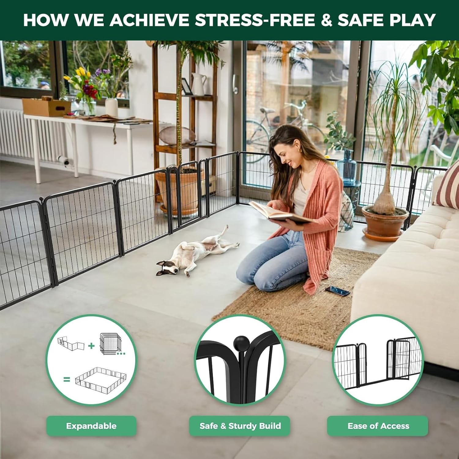 expandable panel system available from 4 up to 32 panels with add-on kits