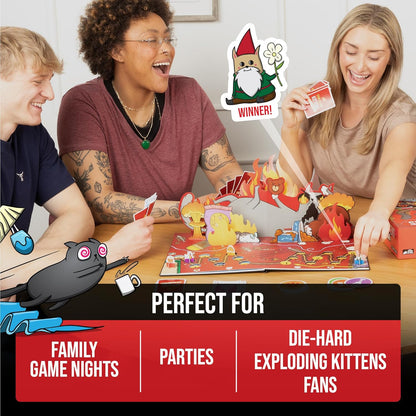 Exploding Kittens: The Board Game – Mindful Game Night Ritual for Adults, Laughter Therapy Strategy Game for Stress Relief