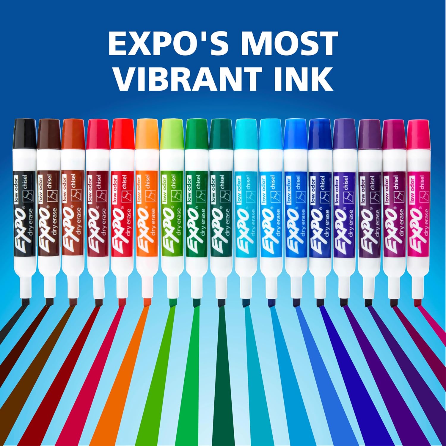 EXPO Whiteboard Markers, Low Odor Alcohol Ink, 36 Count Safe for Long Meetings and Daily Use