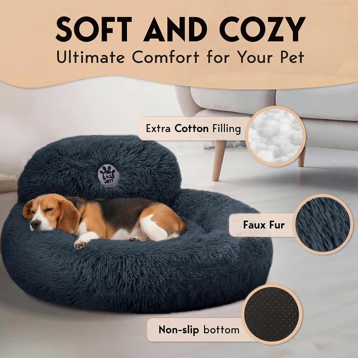 extra 7d cotton filling for plush body support and warming insulation