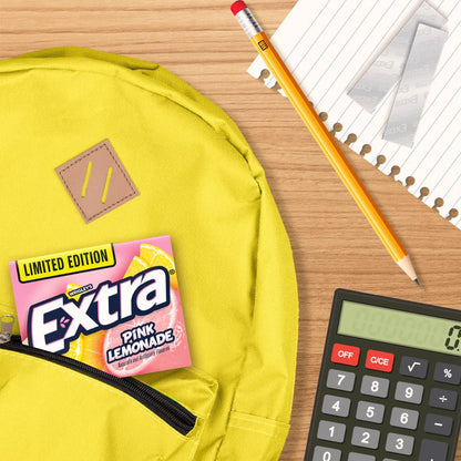 EXTRA Pink Lemonade Sugar Free Chewing Gum, 150 Sticks – Sugar-Free Chew for Diet and Snack Craving Control