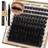 Focipeysa Cluster Lash Kit – Intentional One-Step Lash Routine for the Uncluttered Vanity, Mixed Lengths in a Single Streamlined Bundle