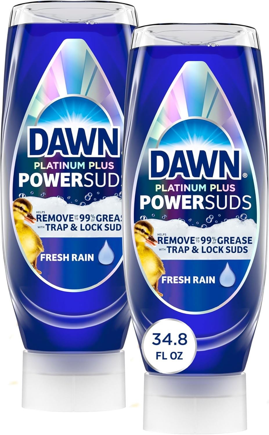 ez-squeeze upside-down bottle design for one-handed, no-drip dispensing