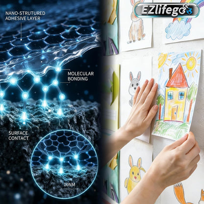 EZlifego Double Sided Tape Heavy Duty for Living Room Gallery Walls, Crystal Clear Mounting for Framed Art and Photo Displays