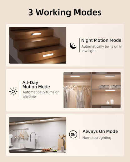 EZVALO Magnetic Under Cabinet Lights with Remote – Set-and-Forget Auto Shutoff for Evening Reading and Focus