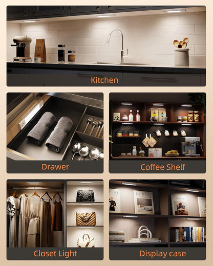 EZVALO Tool-Free Magnetic Light – Clutter-Free Wireless Bar for Capsule Kitchens, Streamlined Closets, and Intentional Living Spaces