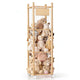 Natural Wood - 15.75"L x 15.75"W x 54.50"H