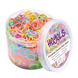 HOYOLS Mini Clear Hair Elastics – Kid-Friendly Bulk Bands for School Braids, Pigtails and Family Bathroom Routines