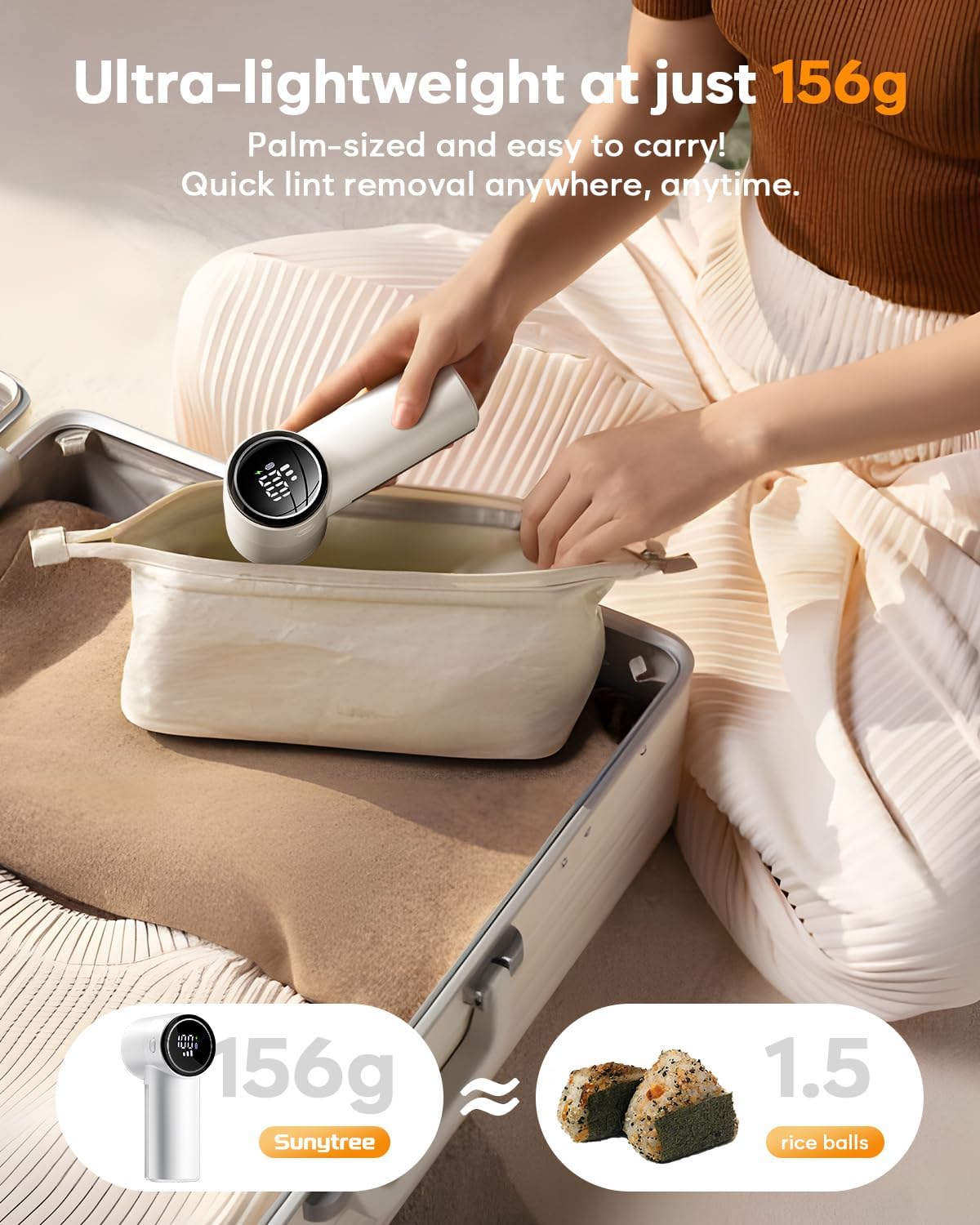 Fabric Shaver – Gift-Ready Lint Remover with Travel Case, Perfect for Housewarmings and White Elephant