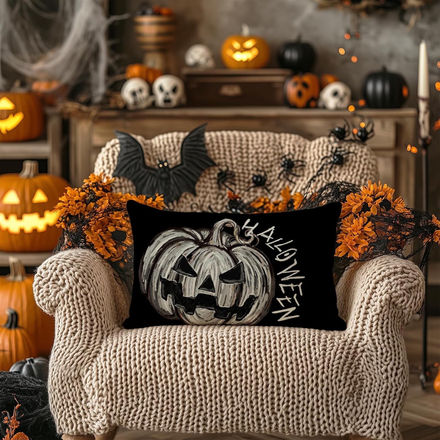 fade-resistant pumpkin print