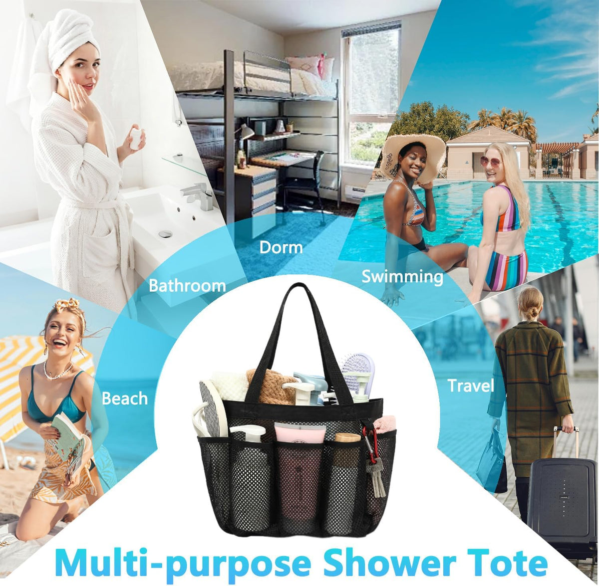 Fammart Quick-Dry Caddy – Simple Storage Solution for Intentional Capsule Bathrooms