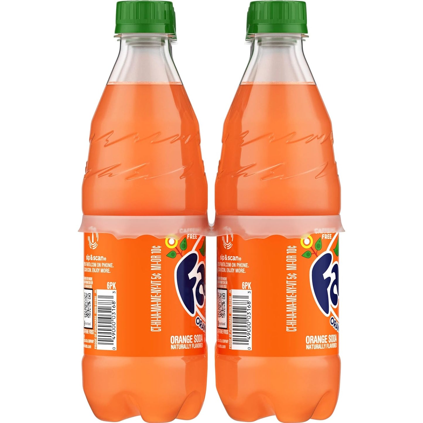 Fanta Orange Soda – Everyday Household Soft Drink, 6 Pack of 16.9 fl oz Fridge-Stock Bottles