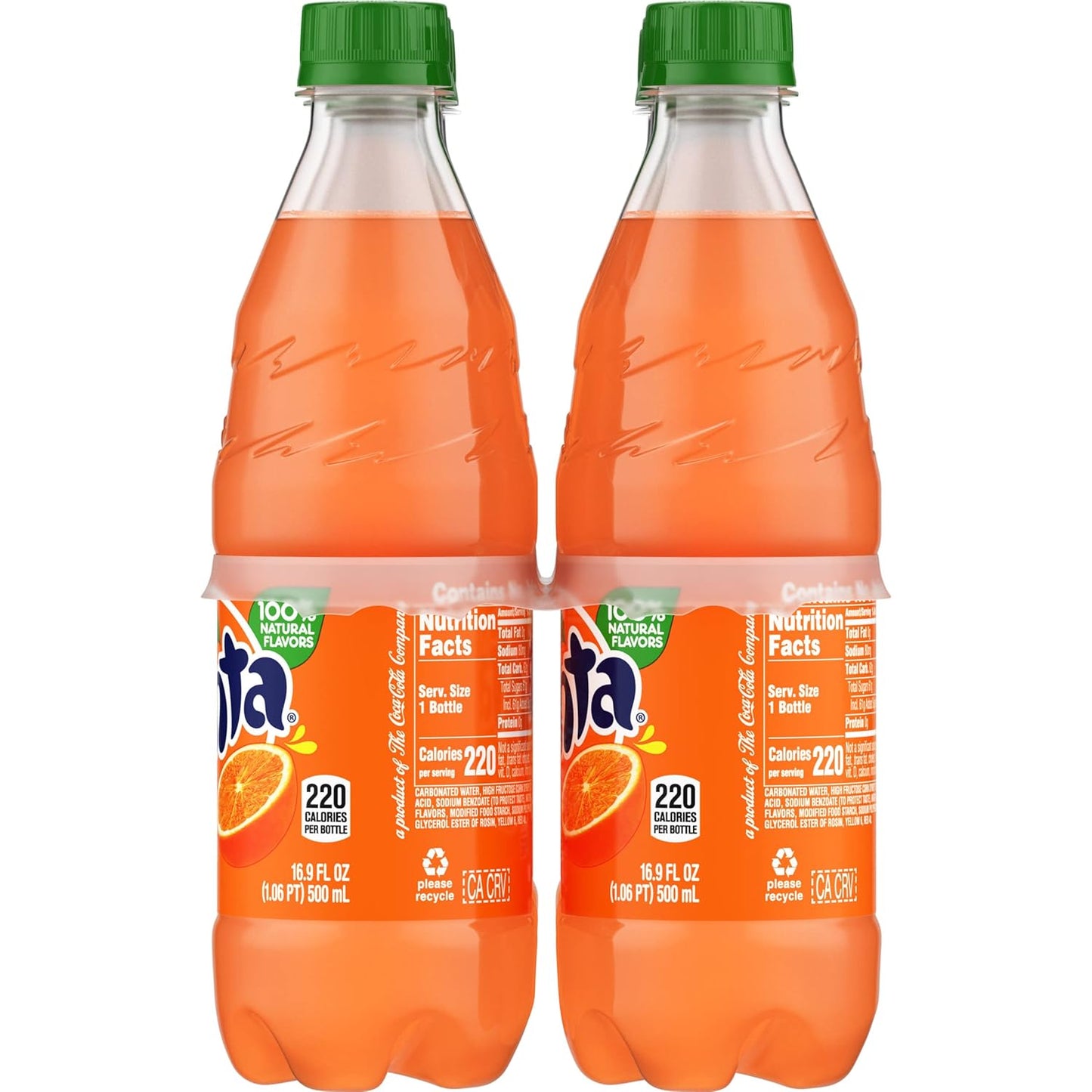 Fanta Orange Soda – Everyday Household Soft Drink, 6 Pack of 16.9 fl oz Fridge-Stock Bottles