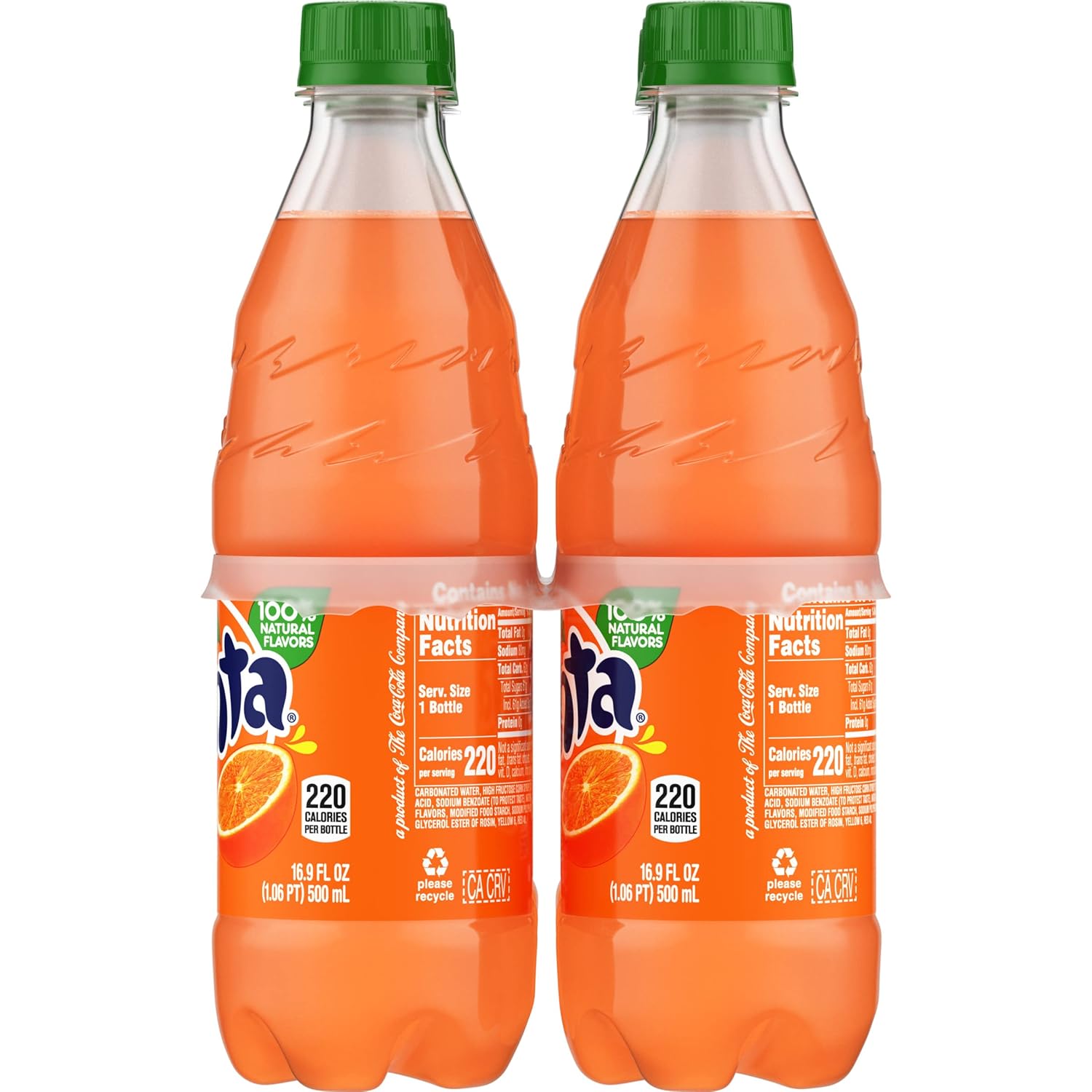 Fanta Orange Soda – Everyday Household Soft Drink, 6 Pack of 16.9 fl oz Fridge-Stock Bottles